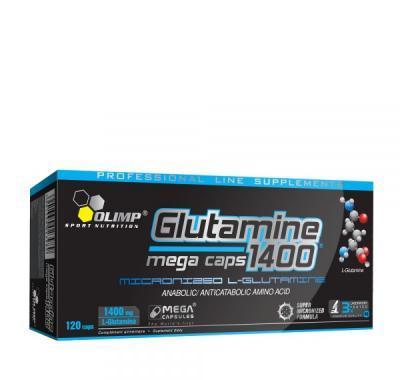 Glutamine Mega Caps, Olimp, 120 kapslí