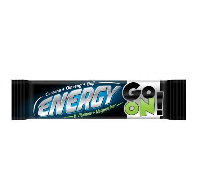 GO ON! Energetická tyčinka guarana, ženšen a goji 50 g, GO, ON!, Energetická, tyčinka, guarana, ženšen, goji, 50, g