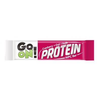 GO ON! Proteinová tyčinka s brusinkami a goji 50 g, GO, ON!, Proteinová, tyčinka, brusinkami, goji, 50, g
