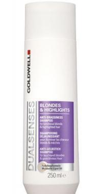 GOLDWELL Dualsenses Blondes Highlights Shampoo 250 ml Pro blond a melírované vlasy, GOLDWELL, Dualsenses, Blondes, Highlights, Shampoo, 250, ml, Pro, blond, melírované, vlasy