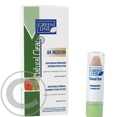 Green Line Natural Clear antibakteriální korekční tyčinka 04 5g, Green, Line, Natural, Clear, antibakteriální, korekční, tyčinka, 04, 5g