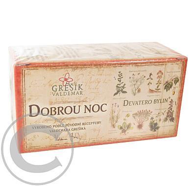 Grešík Devatero bylin Dobrou noc čaj sypaný - 20 x 1g, Grešík, Devatero, bylin, Dobrou, noc, čaj, sypaný, 20, x, 1g