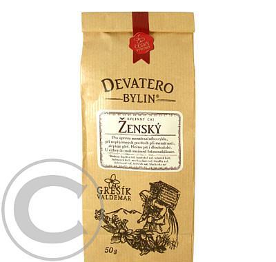 Grešík Ženský čaj sypaný 50g Devatero bylin, Grešík, Ženský, čaj, sypaný, 50g, Devatero, bylin