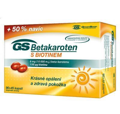 GS Betakaroten s biotinem 90   45 kapslí ZDARMA