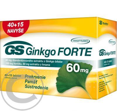 GS Ginkgo Forte 60mg tbl.40 15, GS, Ginkgo, Forte, 60mg, tbl.40, 15