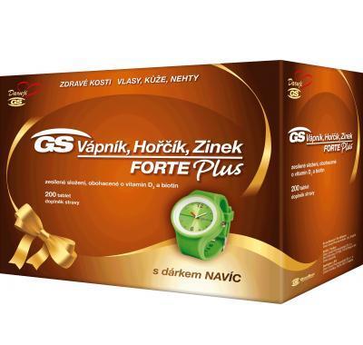 GS Vápník hořčík zinek Forte plus 200 tablet - Vánoční balení 2013, GS, Vápník, hořčík, zinek, Forte, plus, 200, tablet, Vánoční, balení, 2013