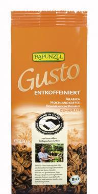 Gusto Café bez kofeinu mletá RAPUNZEL 250g - BIO : VÝPRODEJ