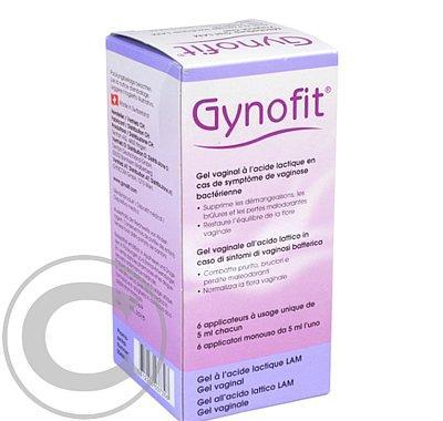 GYNOFIT vaginální gel s kyselinou mléčnou 6 x 5 ml, GYNOFIT, vaginální, gel, kyselinou, mléčnou, 6, x, 5, ml