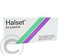 HALSET  24X1.5MG Pastilky rozp. v ústech, HALSET, 24X1.5MG, Pastilky, rozp., ústech