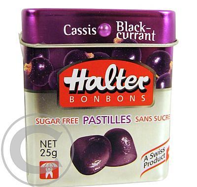 HALTER pastilky černý rybíz bez cukru 25 g