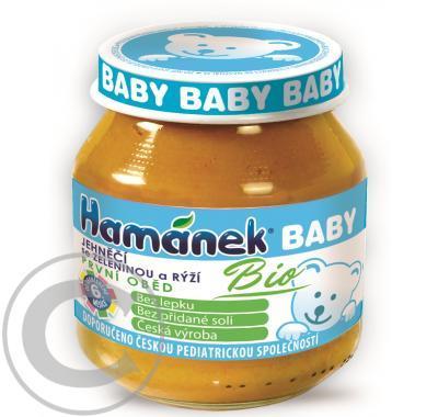 Hamánek BABY Jehněčí se zeleninou a rýží BIO, první oběd, 125 g, Hamánek, BABY, Jehněčí, se, zeleninou, rýží, BIO, první, oběd, 125, g