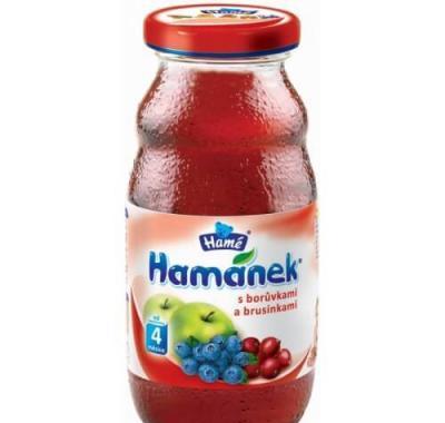 Hamánek nápoj s borůvkami a brusinkami 210ml, Hamánek, nápoj, borůvkami, brusinkami, 210ml