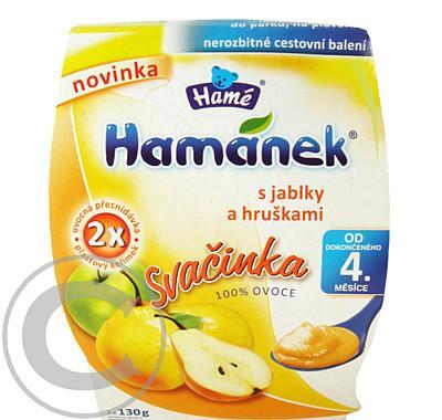 Hamánek Svačinka jablko hrušky 100% ovoce 2x130g