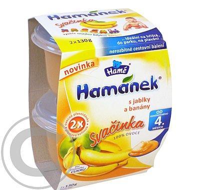 Hamánek Svačinka s banány 100% ovoce 2x130g, Hamánek, Svačinka, banány, 100%, ovoce, 2x130g