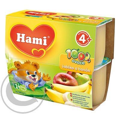 Hami 100% ovoce jablko banán 4x100 g, Hami, 100%, ovoce, jablko, banán, 4x100, g