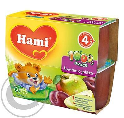 Hami 100% ovoce jablko, švestka 4 x 100 g, Hami, 100%, ovoce, jablko, švestka, 4, x, 100, g