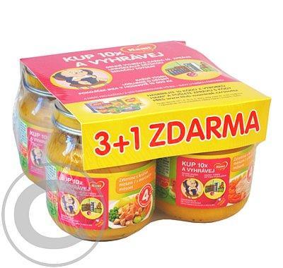 Hami 3 1 Zelenina s krůtím   kuřecím 4x125g 4M, Hami, 3, 1, Zelenina, krůtím, , kuřecím, 4x125g, 4M