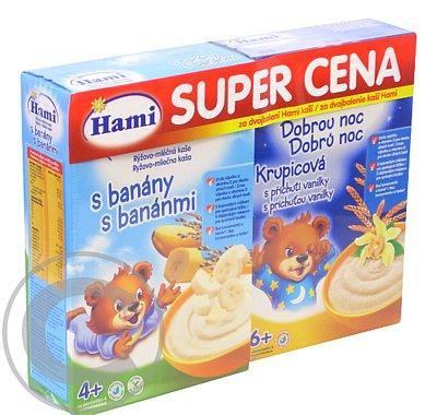 Hami kaše DUO Banán  Dobrou Noc vanilka 2x250g12481, Hami, kaše, DUO, Banán, Dobrou, Noc, vanilka, 2x250g12481