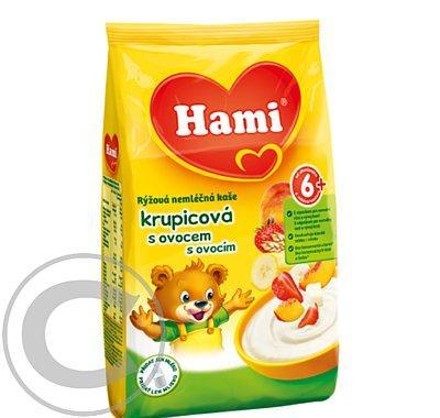 HAMI kaše obilná krupicová s ovocem nemléčná 180 g 6M, HAMI, kaše, obilná, krupicová, ovocem, nemléčná, 180, g, 6M