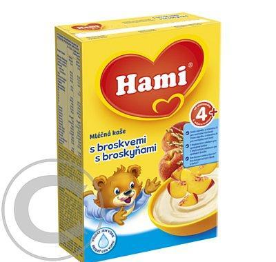 Hami kaše rýžovo mléčná s broskvemi 225g 4M, Hami, kaše, rýžovo, mléčná, broskvemi, 225g, 4M