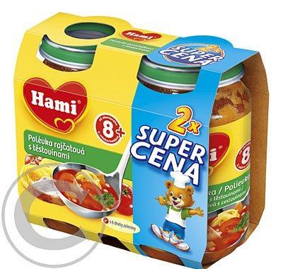 HAMI polévka rajčatová s těstovinami 2x190g, HAMI, polévka, rajčatová, těstovinami, 2x190g