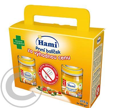 Hami příkrm 3x125g (kuře-králík), Hami, příkrm, 3x125g, kuře-králík,