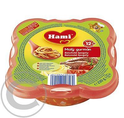 Hami příkrm Malý Gurmán boloňské špagety 230g, Hami, příkrm, Malý, Gurmán, boloňské, špagety, 230g