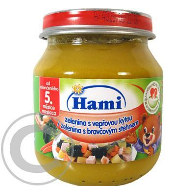 HAMI příkrm zelenina s vepřovou kýtou 125g, HAMI, příkrm, zelenina, vepřovou, kýtou, 125g