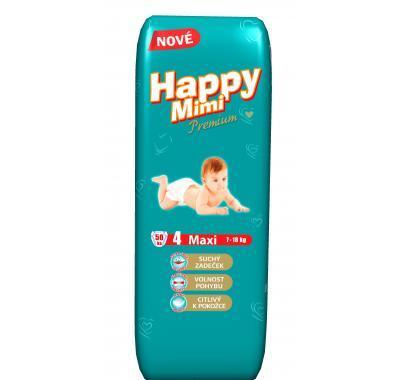 Happy Mimi dětské pleny Premium Maxi 50 kusů