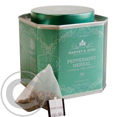 HARNEY & SONS Royal pepermint - 30 hedvábných pyramidiálních sáčků v plechové dóze, HARNEY, &, SONS, Royal, pepermint, 30, hedvábných, pyramidiálních, sáčků, plechové, dóze