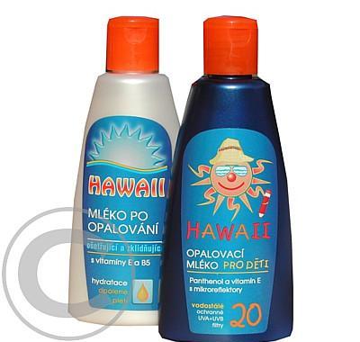 Hawaii OF20 dětské opalovací mléko vodostálé 200ml    Mléko po opalování s Panthenolem a vitamínem E 200ml ZDARMA, Hawaii, OF20, dětské, opalovací, mléko, vodostálé, 200ml, , Mléko, po, opalování, Panthenolem, vitamínem, E, 200ml, ZDARMA