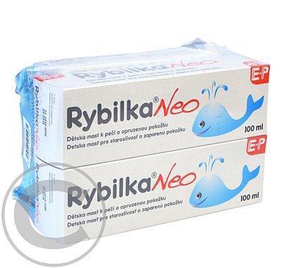 HBF Dětská mast s rybím tukem Rybilka Neo 2x 100 ml   ubrousky, HBF, Dětská, mast, rybím, tukem, Rybilka, Neo, 2x, 100, ml, , ubrousky