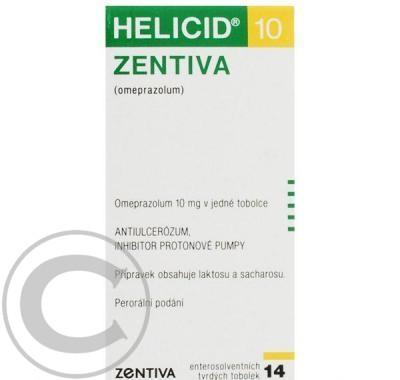 HELICID 10 ZENTIVA  14X10MG Tobolky, HELICID, 10, ZENTIVA, 14X10MG, Tobolky