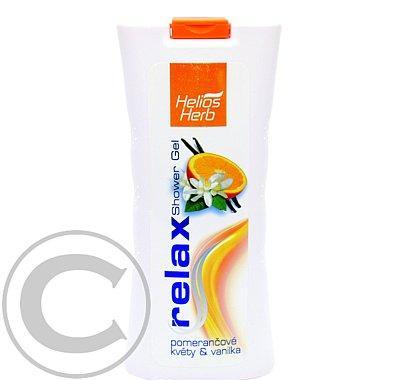 Helios herb Relax shower gel 500ml pomerančové květy vanilka, Helios, herb, Relax, shower, gel, 500ml, pomerančové, květy, vanilka