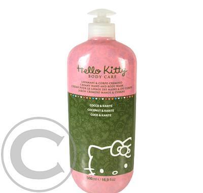 Hello Kitty Body Care Tekuté Tělové Mýdlo  500ml Kokos a Karité