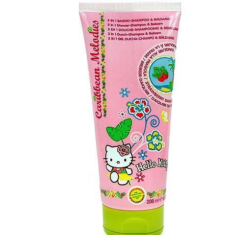 Hello Kitty Caribbean Melodies Šampon 3v1  200ml Jahody, Hello, Kitty, Caribbean, Melodies, Šampon, 3v1, 200ml, Jahody