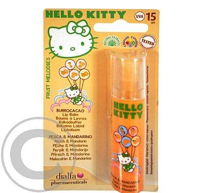 Hello Kitty Fruit Melodies Balzám Na Rty  5,7ml Broskev a Mandarinka