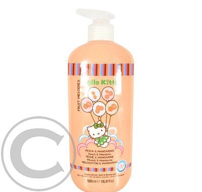 Hello Kitty Fruit Melodies Koupelový a Sprchový Gel  500ml Broskve a Mandarinky, Hello, Kitty, Fruit, Melodies, Koupelový, Sprchový, Gel, 500ml, Broskve, Mandarinky