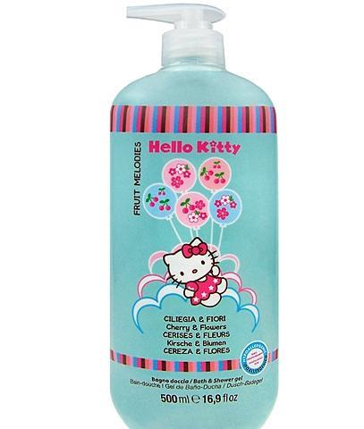 Hello Kitty Fruit Melodies Koupelový a Sprchový Gel  500ml Třešně a Květiny