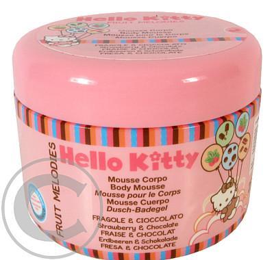 Hello Kitty Fruit Melodies Tělový Krém  250ml Jahody a Čokoláda