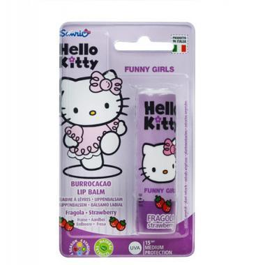 HELLO KITTY  Funny Girls Lip Balm Strawberry 5,7 ml Jahoda, HELLO, KITTY, Funny, Girls, Lip, Balm, Strawberry, 5,7, ml, Jahoda