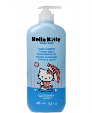 HELLO KITTY Koupel A Šampon 2v1 500 ml Cukrová vata