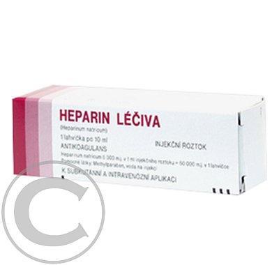 HEPARIN LÉČIVA  1X10ML/50KU Injekční roztok