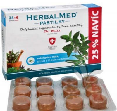 HERBALMED Dr.Weiss pastilky Eukalypt, máta, vitamín C 24 6 pastilek, HERBALMED, Dr.Weiss, pastilky, Eukalypt, máta, vitamín, C, 24, 6, pastilek