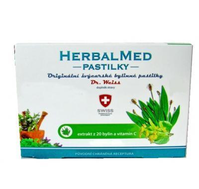 HERBALMED Dr.Weiss pastilky Jitrocel, máta, lípa, vitamin C 12 pastilek, HERBALMED, Dr.Weiss, pastilky, Jitrocel, máta, lípa, vitamin, C, 12, pastilek