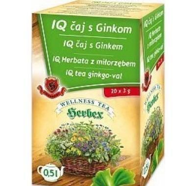HERBEX IQ čaj s ginkem 20x3 g, HERBEX, IQ, čaj, ginkem, 20x3, g