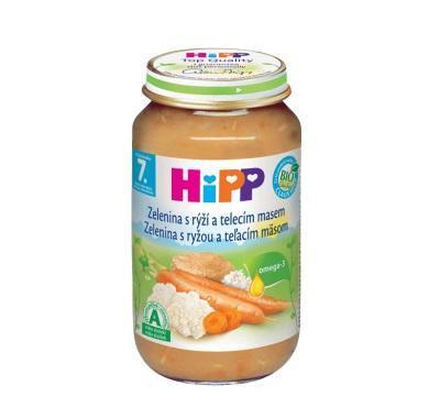 HIPP JUNIOR BIO Zelenina s rýží a telecím masem 220 g