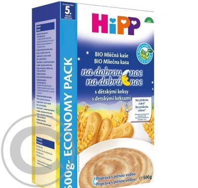 HiPP KAŠE NA Dobrou NOC BIO s dětskými keksy 500 g, HiPP, KAŠE, NA, Dobrou, NOC, BIO, dětskými, keksy, 500, g