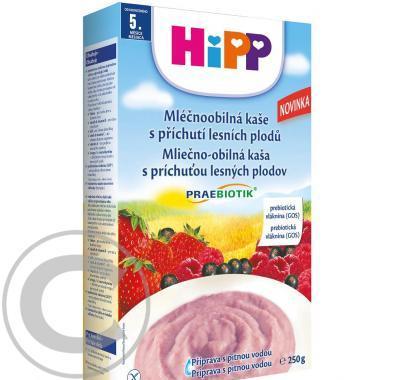 HIPP KAŠE PREBIO mléčné lesní plody 250g CZ3221, HIPP, KAŠE, PREBIO, mléčné, lesní, plody, 250g, CZ3221