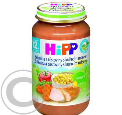 HIPP MENU BIO zelenina s těstovinami a kuřetem 220g CZ6833